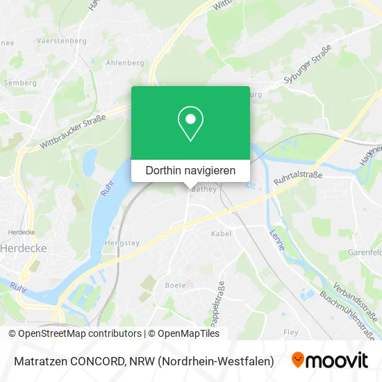 Matratzen CONCORD Karte