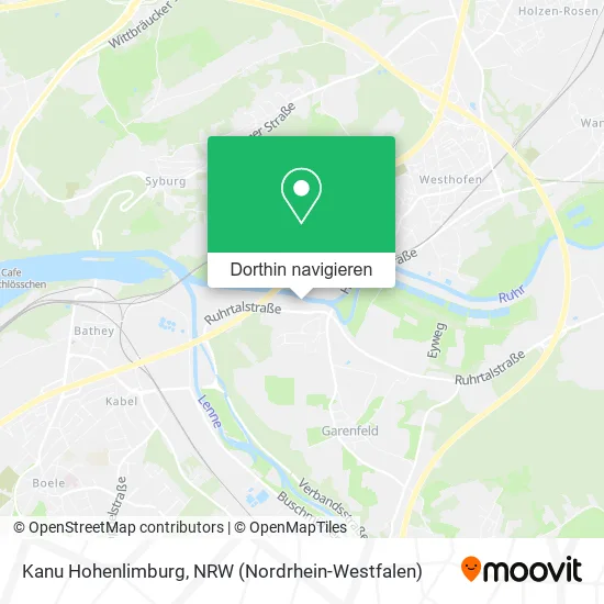 Kanu Hohenlimburg Karte