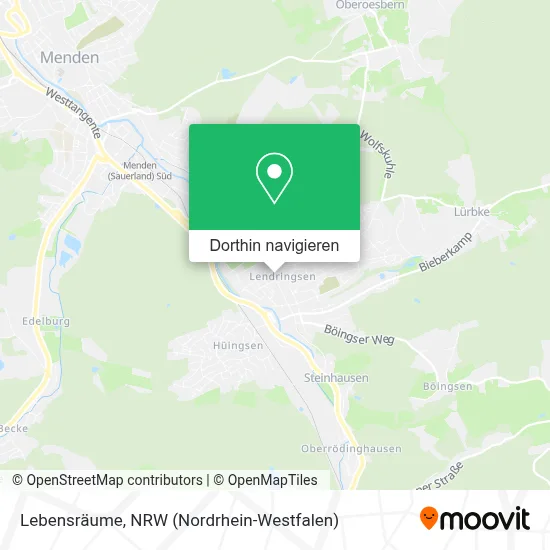 Lebensräume Karte