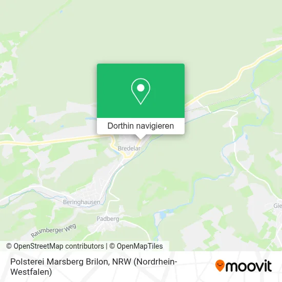 Polsterei Marsberg Brilon Karte