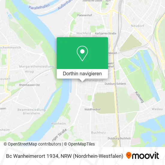 Bc Wanheimerort 1934 Karte