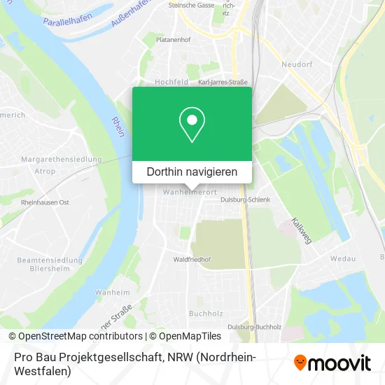 Pro Bau Projektgesellschaft Karte