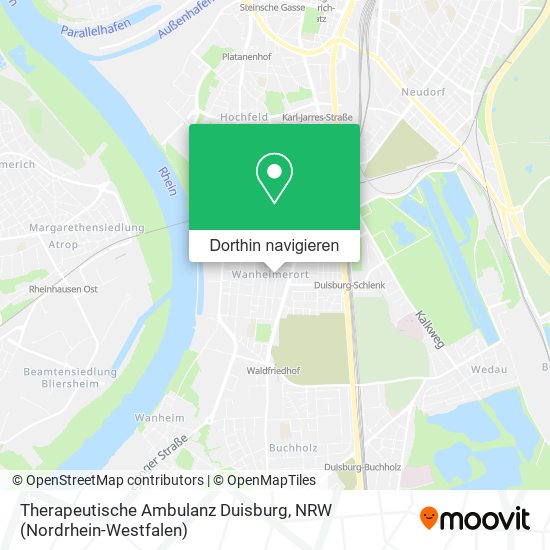 Therapeutische Ambulanz Duisburg Karte