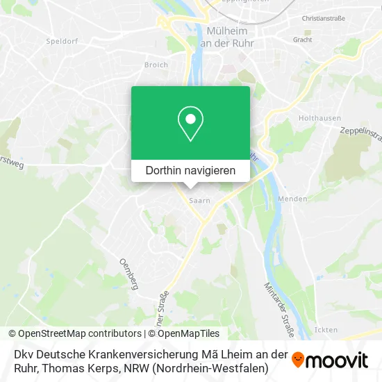 Dkv Deutsche Krankenversicherung Mã Lheim an der Ruhr, Thomas Kerps Karte