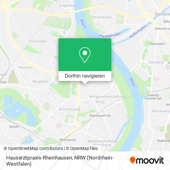 Hausarztpraxis Rheinhausen Karte