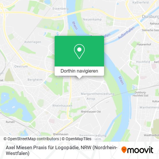 Axel Miesen Praxis für Logopädie Karte