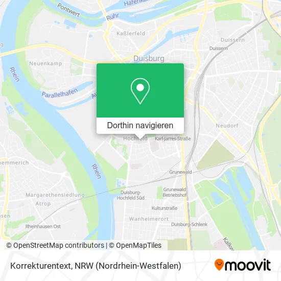 Korrekturentext Karte