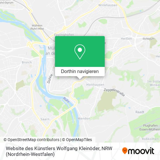 Website des Künstlers Wolfgang Kleinöder Karte