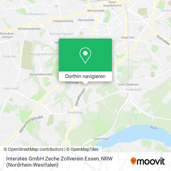 Interates GmbH Zeche Zollverein Essen Karte
