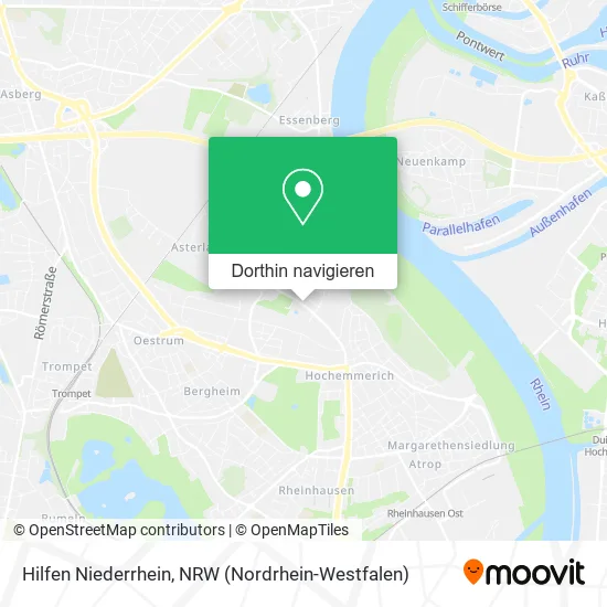 Hilfen Niederrhein Karte