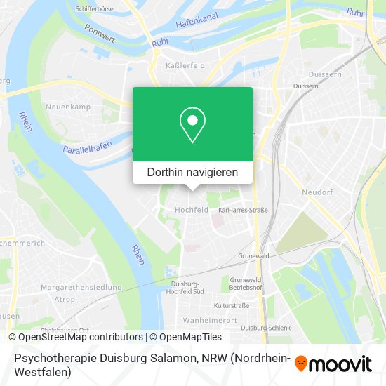 Psychotherapie Duisburg Salamon Karte