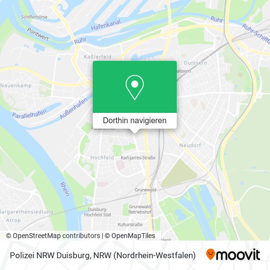 Polizei NRW Duisburg Karte