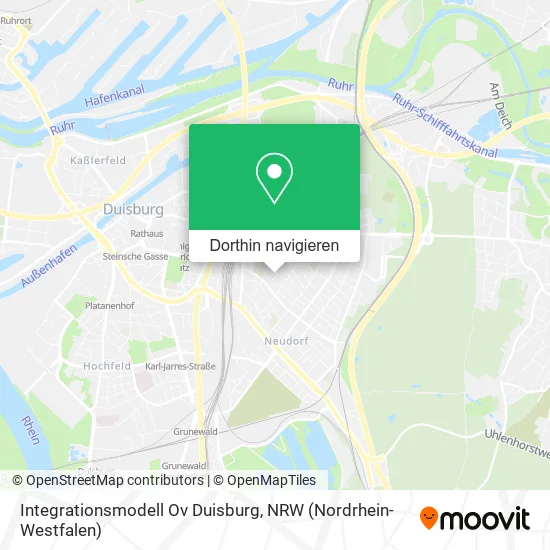 Integrationsmodell Ov Duisburg Karte