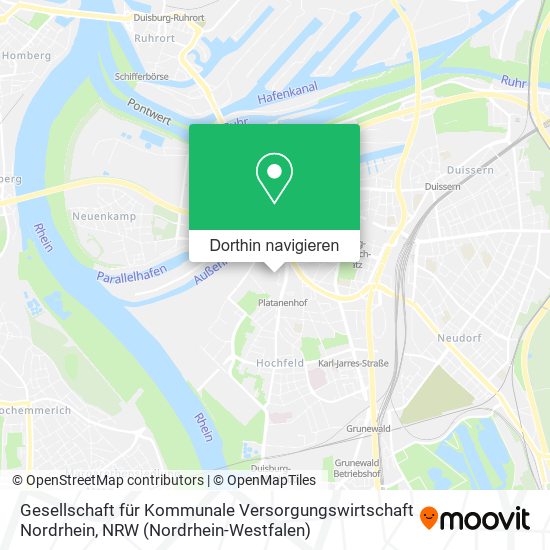 Gesellschaft für Kommunale Versorgungswirtschaft Nordrhein Karte