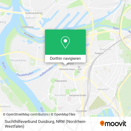 Suchthilfeverbund Duisburg Karte