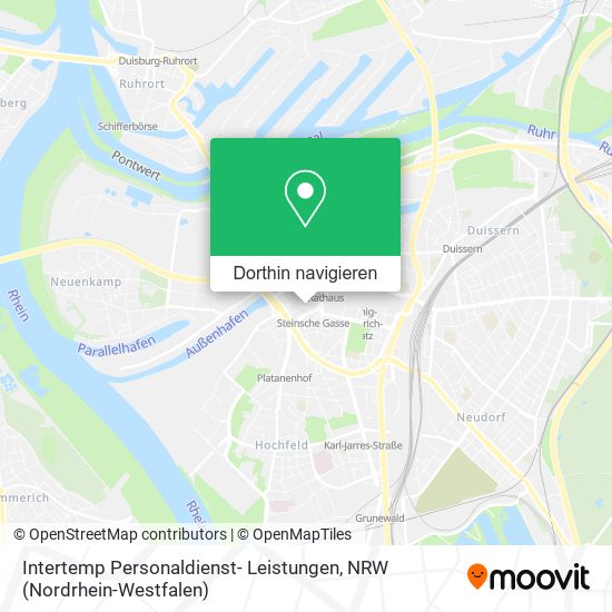 Intertemp Personaldienst- Leistungen Karte