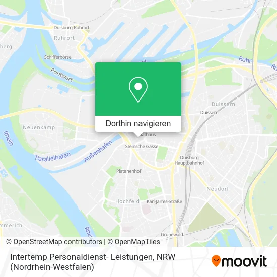 Intertemp Personaldienst- Leistungen Karte