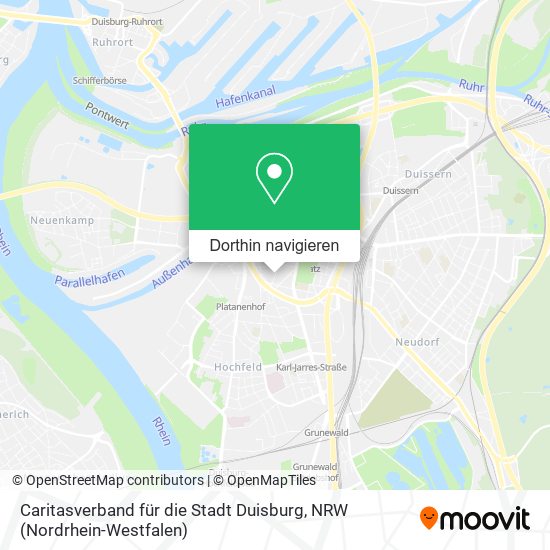 Caritasverband für die Stadt Duisburg Karte