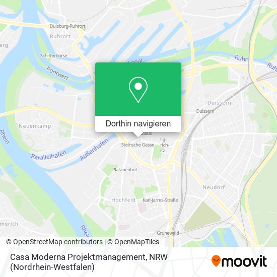Casa Moderna Projektmanagement Karte
