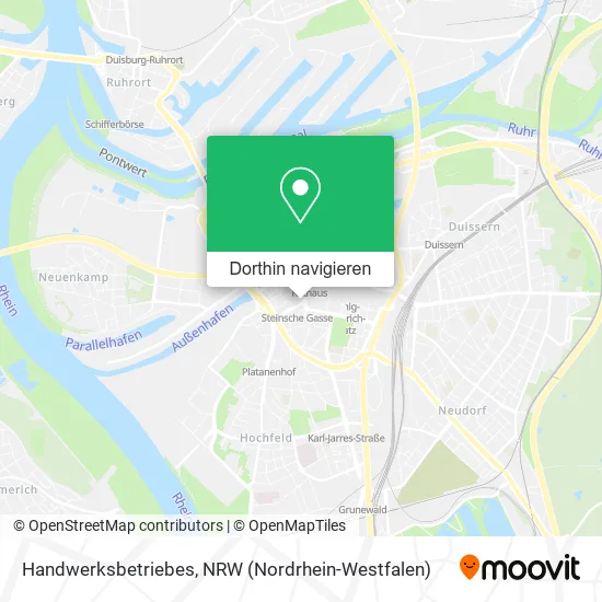 Handwerksbetriebes Karte