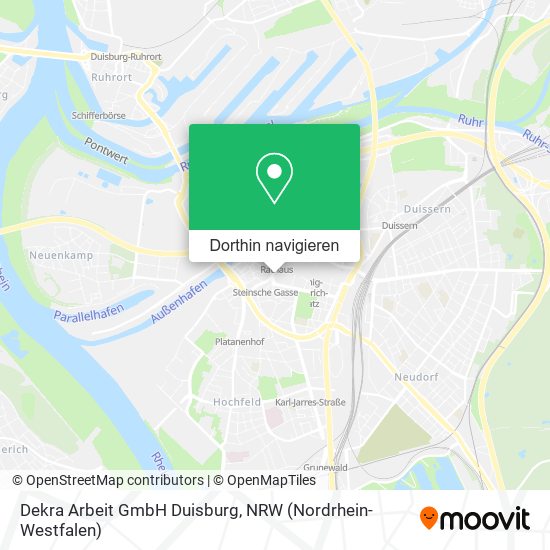 Dekra Arbeit GmbH Duisburg Karte