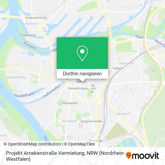 Projekt Arnekenstraße Vermietung Karte