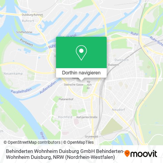 Behinderten Wohnheim Duisburg GmbH Behinderten-Wohnheim Duisburg Karte