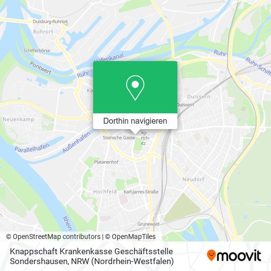 Knappschaft Krankenkasse Geschäftsstelle Sondershausen Karte