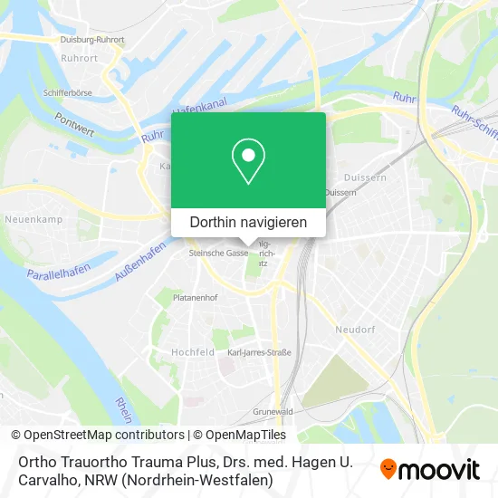 Ortho Trauortho Trauma Plus, Drs. med. Hagen U. Carvalho Karte