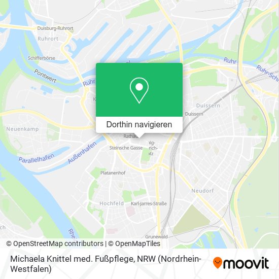Michaela Knittel med. Fußpflege Karte