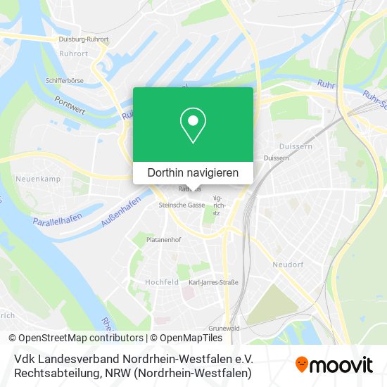 Vdk Landesverband Nordrhein-Westfalen e.V. Rechtsabteilung Karte