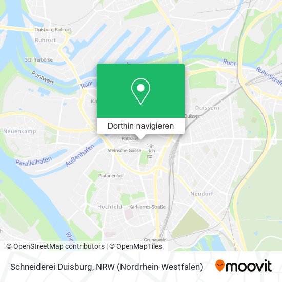 Schneiderei Duisburg Karte