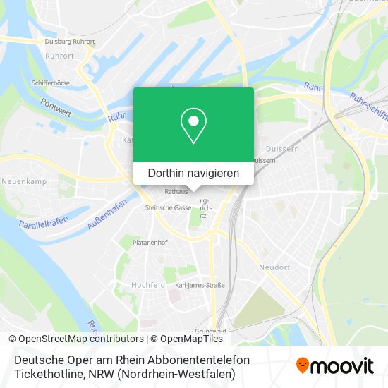 Deutsche Oper am Rhein Abbonententelefon Tickethotline Karte