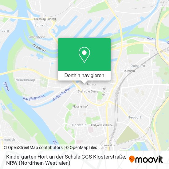 Kindergarten Hort an der Schule GGS Klosterstraße Karte