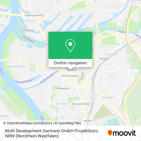 Multi Development Germany GmbH Projektbüro Karte