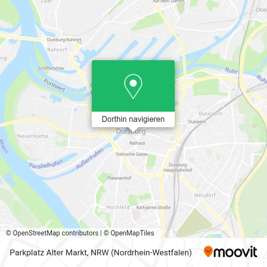 Parkplatz Alter Markt Karte