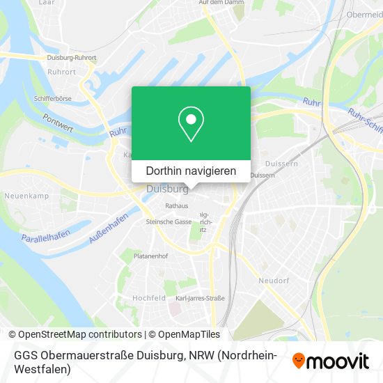 GGS Obermauerstraße Duisburg Karte