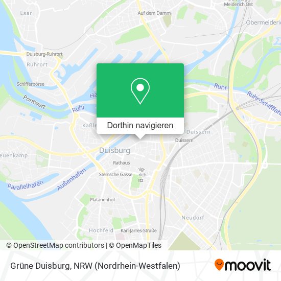 Grüne Duisburg Karte