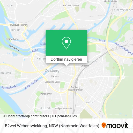 B2wei Webentwicklung Karte