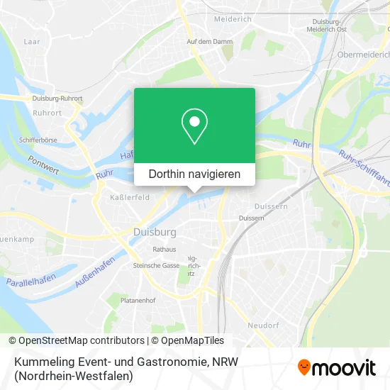 Kummeling Event- und Gastronomie Karte