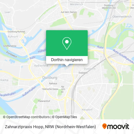 Zahnarztpraxis Hopp Karte