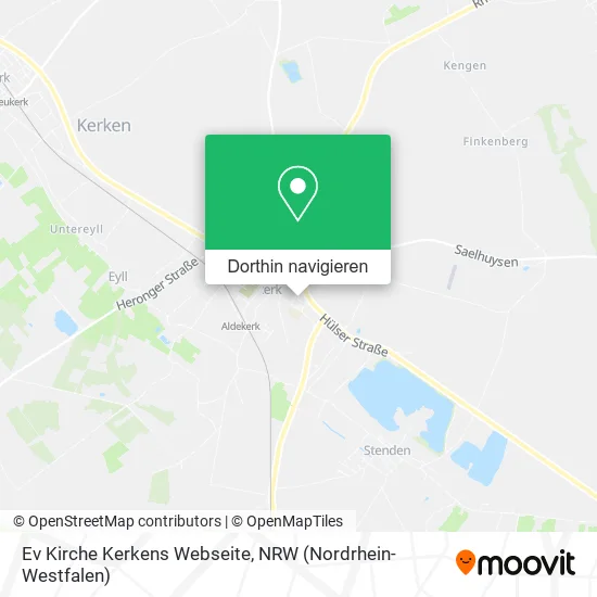 Ev Kirche Kerkens Webseite Karte