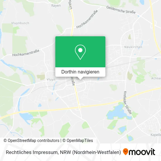 Rechtliches Impressum Karte