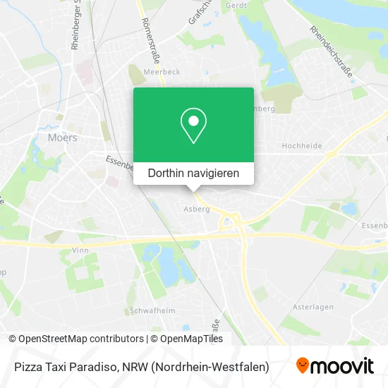 Pizza Taxi Paradiso Karte