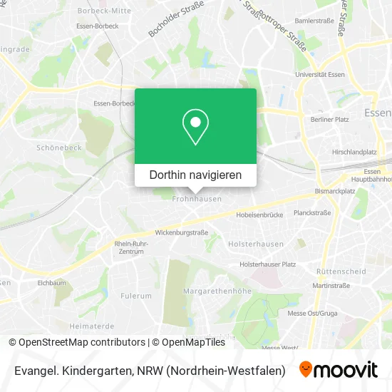 Evangel. Kindergarten Karte