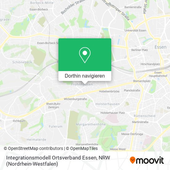 Integrationsmodell Ortsverband Essen Karte
