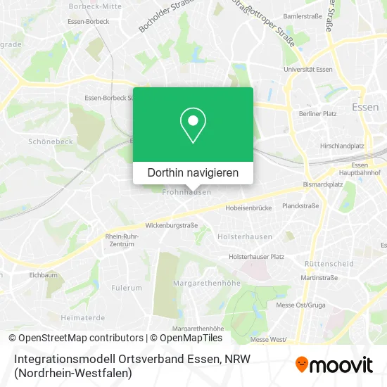 Integrationsmodell Ortsverband Essen Karte