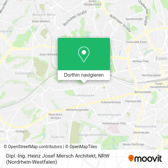 Dipl.-Ing. Heinz Josef Mersch Architekt Karte