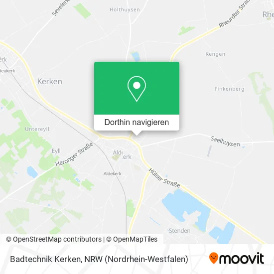 Badtechnik Kerken Karte