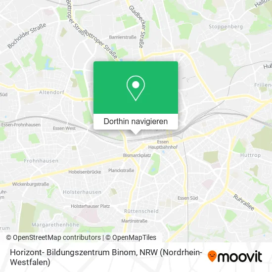 Horizont- Bildungszentrum Binom Karte